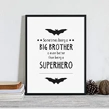 Big brother black Frame Wall Art