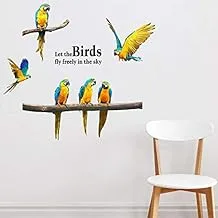 DIY Removable Wall Stickers For Living Room Home Decor - Parrot