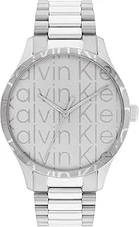 Calvin Klein Iconic Unisex's Silver Dial, Stainless Steel Watch - 25200342