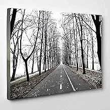 LED Canvas Picture Print - Street, 60 * 90 cm