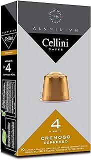 Cellini Coffee ALU Capsules compatible with Nespresso®* CREMOSO x10 Capsules