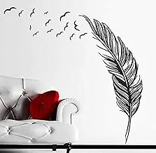 Removable Feather wall stickers