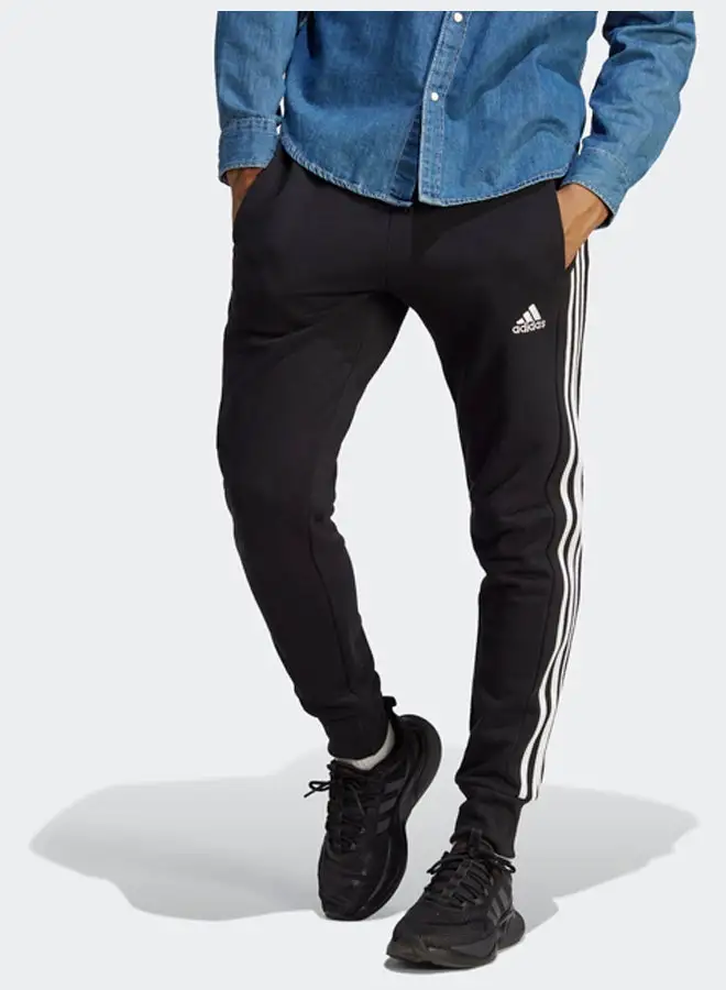 Adidas Essentials French Terry Tapered Cuff 3-Stripes Joggers