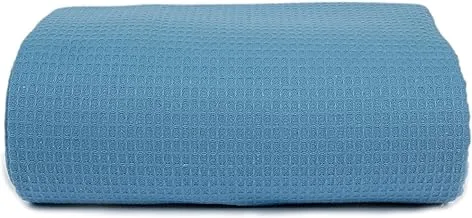 Home of linen-Cotton Bedspread, Size 230 * 250cm,baby blue