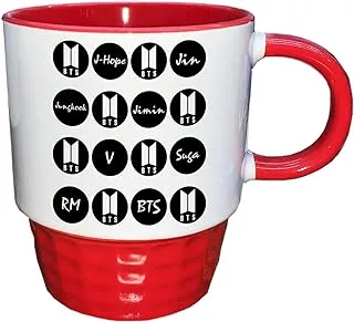 MGT - BTS Team Design Half Tone Red Mug - FMS618