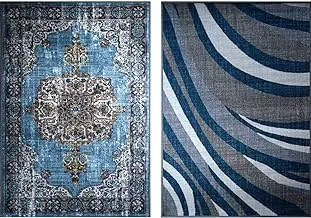 Mac Carpet Rosita Double Face Rug (100x58in - Leap x Blue)