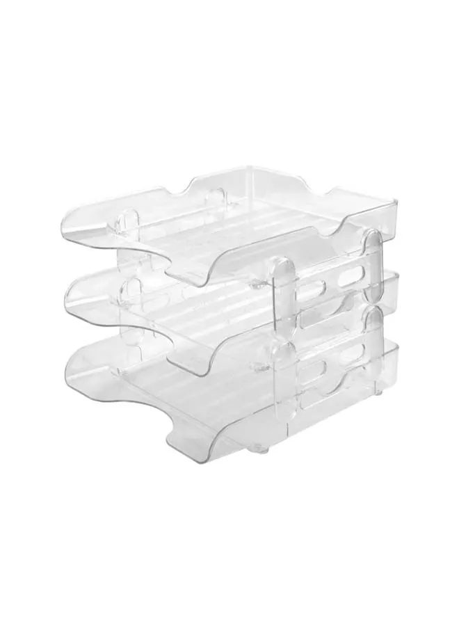 sasco Sasco Letter Tray Fame Transparent color - 3 Tiers