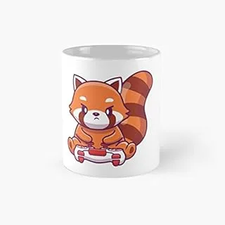 Gaming Red Panda Classic Mug Birthday Holi-Day Gift Drink Home Kitchen