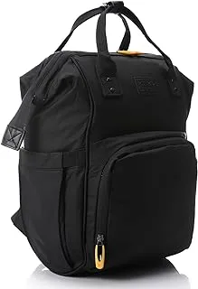 CROSSLAND Soft Waterproof Diaper Backpack with Thermal Pockets and Back Open