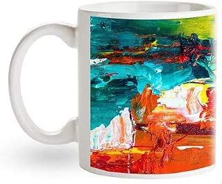 EVAN Ceramic Coffee Mug Abstract Print Design Gift for Friend, Brother, Sister, Friends,Kids and Partner