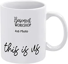 This is Us Coffee Mug,Personalized Photo Ceramic Mug Novelty Mug Cup for Coffee,Tea,Cocoa,Milk,Birthday Gift,Housewarming Gift,Custom Office Mug,Unique Gift Idea