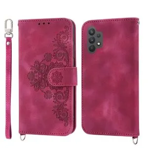 For Samsung Galaxy A32 4G Case,PU Leather Flip Wallet Cover