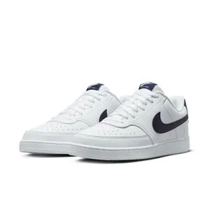 Nike Court Vision Lo Nn Laced Shoes  -  White &  Navy