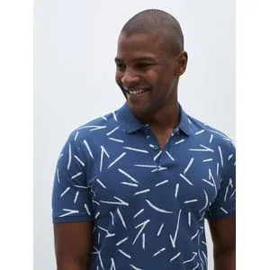 LC Waikiki Polo Neck Short Sleeve Patterned Pike Men's T-Shirt