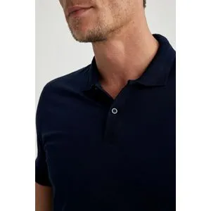 Defacto Man Smart Casual Slim Fit Button Polo Neck Knitted Polo T-Shirt