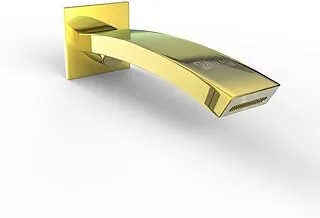 Gawad GX-00899PVG Square Lower Exit Bridge Bathtub Spout, Golden