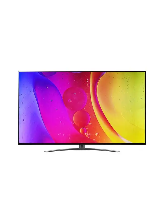 Lg NanoCell TV 55-Inch NANO84 Series, Cinema Screen Design 4K Active HDR WebOS Smart AI ThinQ Local Dimming (2022) 55NANO846QA Black