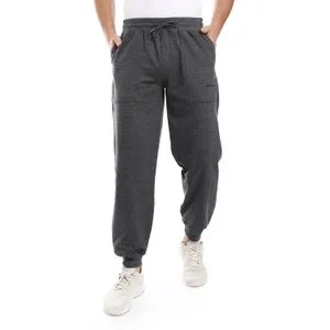 Air Walk Elastic Waist & Hem Heather Sweatpants - Dark Grey