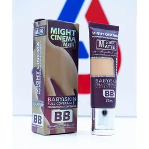 Might Cinema BB Babyskin Full Coverage Foundation & Concealer 35ml - 102