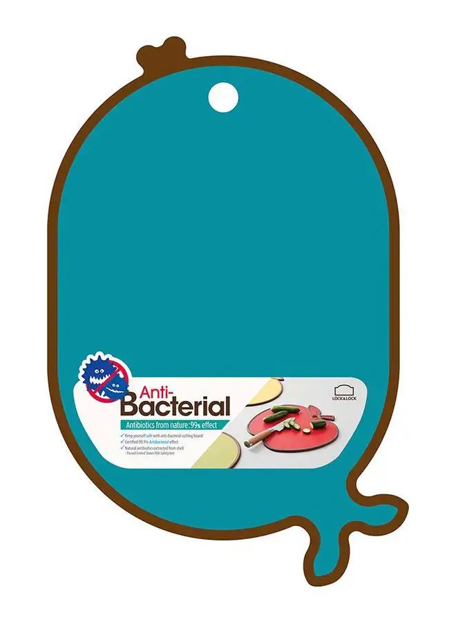 LocknLock Anti Bacterial Cutting Board Fish Blue