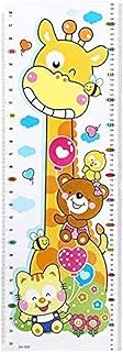 Kids Height Growth Chart Cartoon Giraffe 3D Stereo Height Paste Baby Ruler Kindergarten Children Room Decoration Living Room Wall Stickers