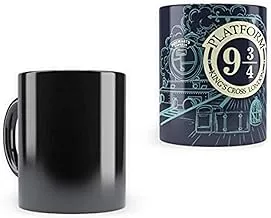 Epic Stuff - Harry Potter -Platform 9 3/4 Morphing Magic Heat Sensitive Mugs (Gift Coaster) Cool Coffee & Tea, Cup Drinkware Ceramic Mugs Official Licensed by Warner Bros,USA (350 ml)