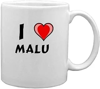 i love malu ceramic coffee Printed Mug