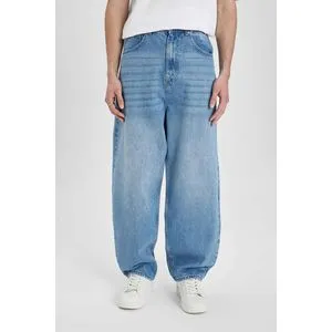 Defacto Man Wide Baggy Fit Denim Trousers.