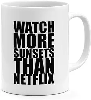 Loud Universe Watch More Sunset then Netflix Tv Addict Couch Bum Mug