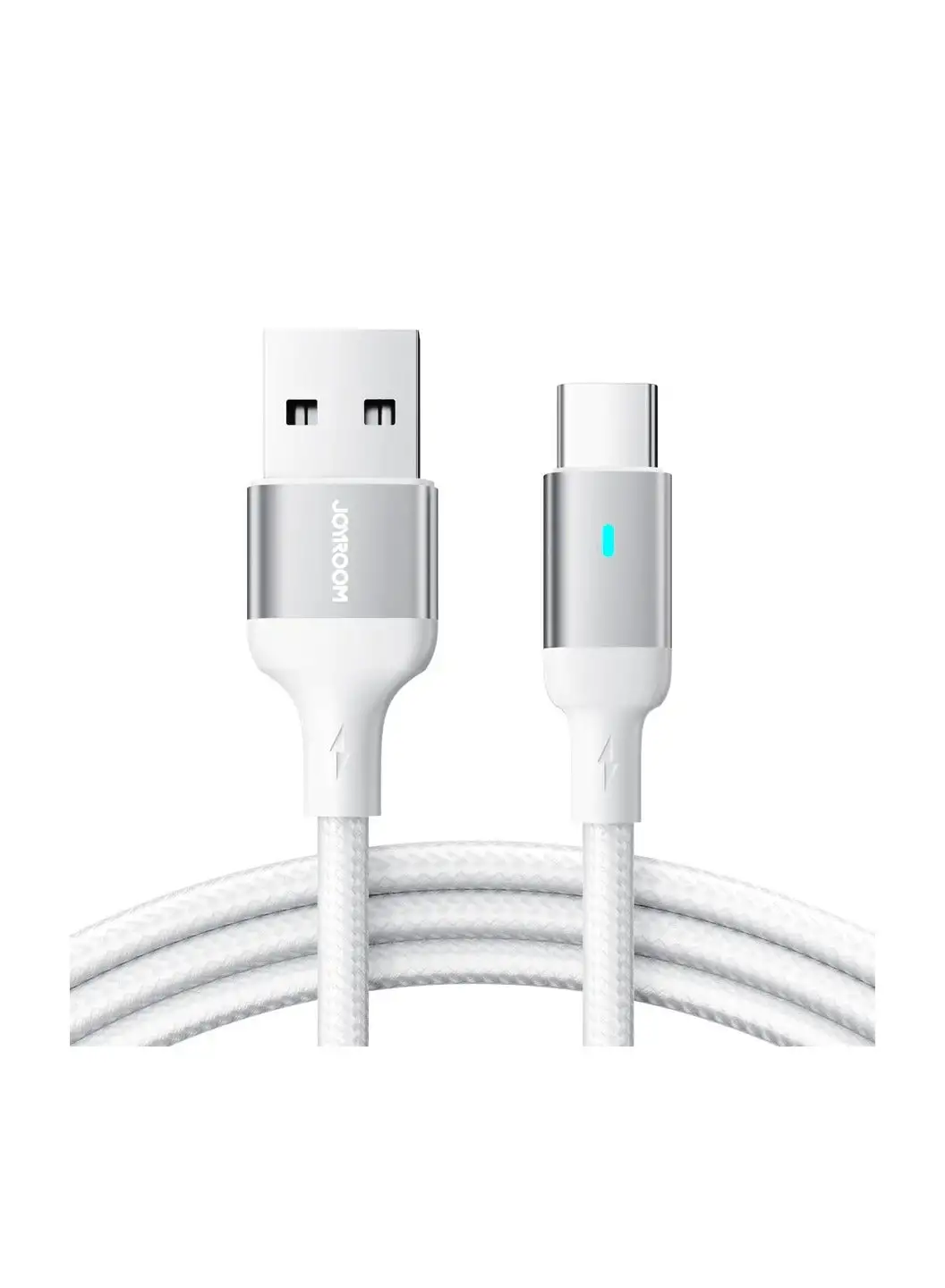 JOYROOM S-UC027A10 3A Nylon  USB-A to Type-C Cable, 1.2M - White