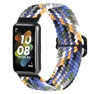 Nylon Braided Buckle Watch Band For Huawei Band 7