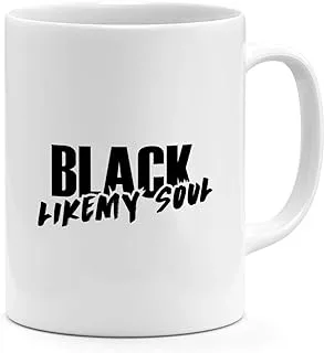 Loud Universe Ceramic Black Like My Soul Annoyed Angry Black Mug