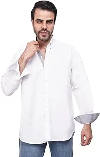 COUP Button Down Shirt For Men White L