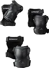 Firefly Skating Protector Set, Black/Grey, X-Large, 244921