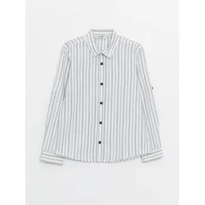 LC Waikiki Striped Long Sleeve Boy Shirt