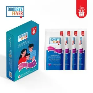 Goodbye fever Cooling Fever Patch - Age +1 And Adults - 4 Patch .