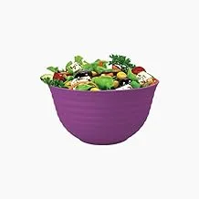 Aksa 06/1134 Plastic Solo Bowl 3-Pieces Set, 500 ml Capacity, Purple