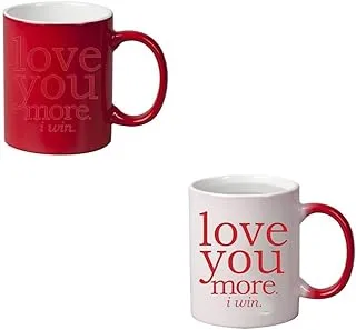 Magic Mug For Coffee or tea, Valentine I Love You mug M-RED-02243 RED