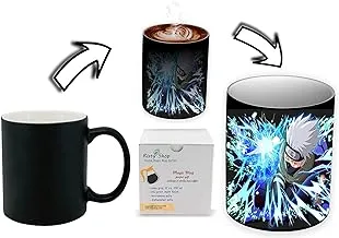 Risty Shop Naruto (Style-115) Gourmet Coffee Magic Mug Superhero Jujutsu Manga Anime Lovers Capacity 350 ml, Dishwasher, Microwave Safe, Must Buy, Birthday Gift.