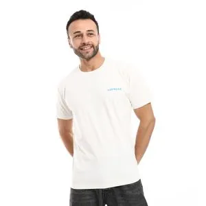 Air Walk Cotton Round Neck Short Sleeves T-Shirt - Off White