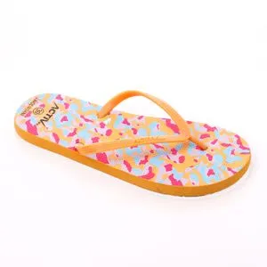 Activ Patterned Thong Slippers -Orange