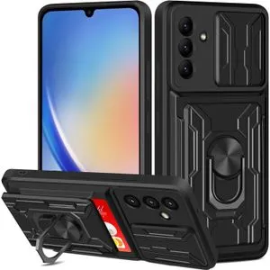 Samsung A15 Full Protection Case Visa Card & Slider Camera Cover