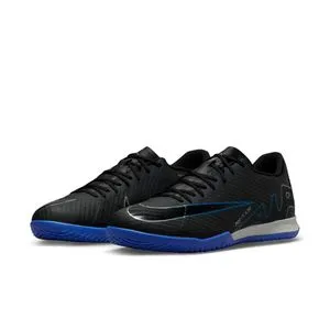 Nike Zoom Vapor 15 Academy Ic Laced Shoes  -  Black &  Chrome ,Blue