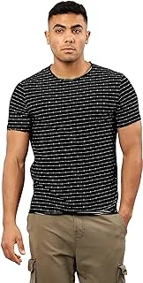 Ravin Patterned Black Short Sleeves Summer Tee