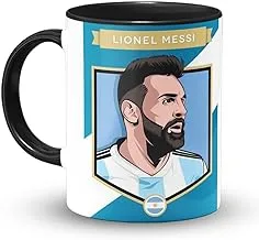 LIGHTNIING HAMMERZ Lionel Messi Printed Coffee Mug | Football Argentina Messi Print Coffee Mugs | 330ml Microwave Dishwasher Safe