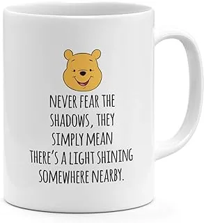 Pooh Cartoon Motivation Quote 11oz Coffee Mug Pooh The Bear 11oz Ceramic Novelty Mug