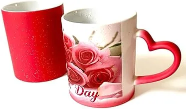 Mother's Day Magic Glitter Red Mug