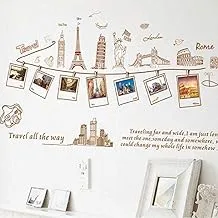 Removable Large Wallpaper World Map Wall Sticker Home Decoration Travel Photo Frame Wall Decals