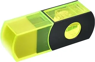 High Quality 2 in 1 Sharpener & Eraser Suitable For Home, School, Or Educational Centers - Lime Green