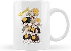 BTS Butter Mug - Cute Chibi Characters Jin Suga J-Hope RM Jimin V Jungkook